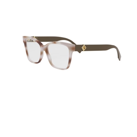Fendi FE50117I 055 55 FF DIAMOND Havana Eyeglasses FE50117I